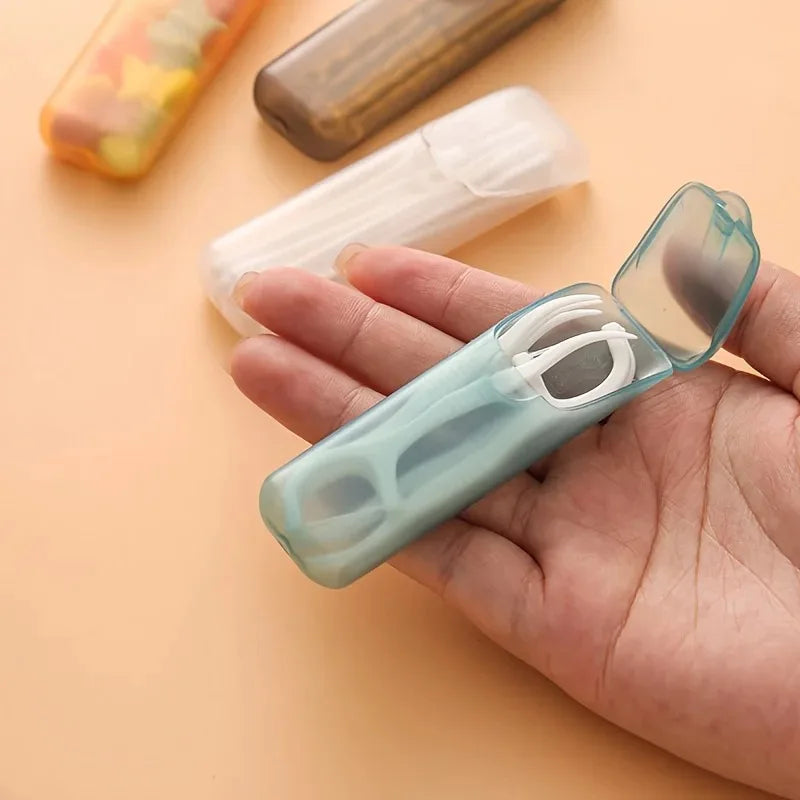 Mini Portable Toothpick Storage Box with Lid