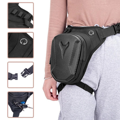 Motorcycle Leg Bag with EVA Hard Shell