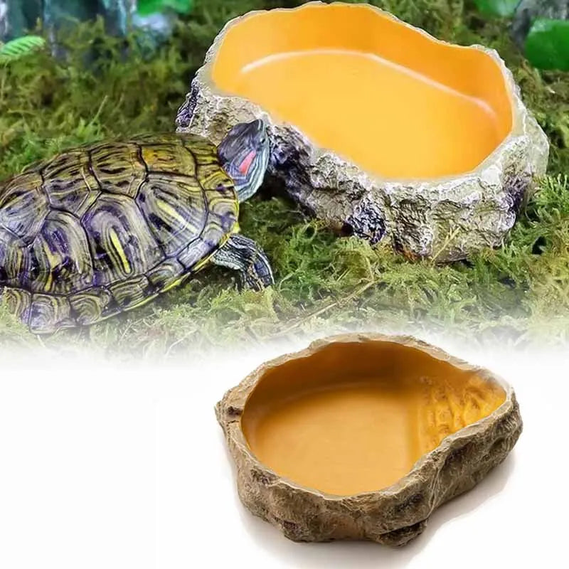 Reptile Water & Food Feeding Bowl