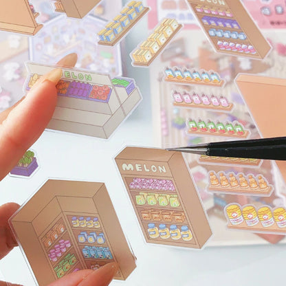 3D Cabin Scene DIY Sticker Kit