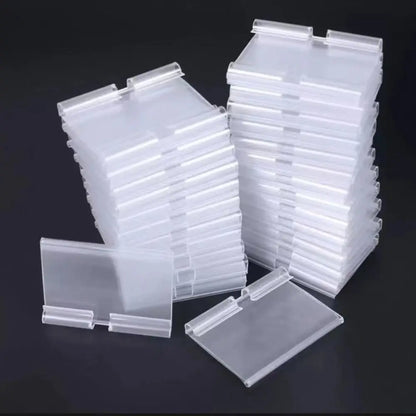 Transparent Plastic Price Tag Holders