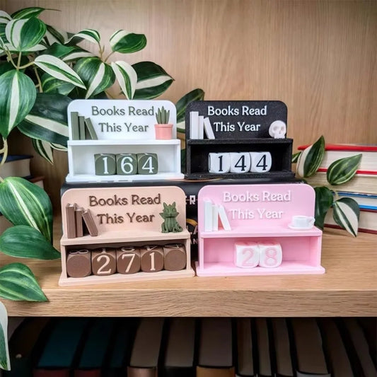 Bookshelf Decor Book Read This Year Counter