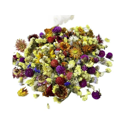 Natural Dried Flower Habitat Decor for Small Pets