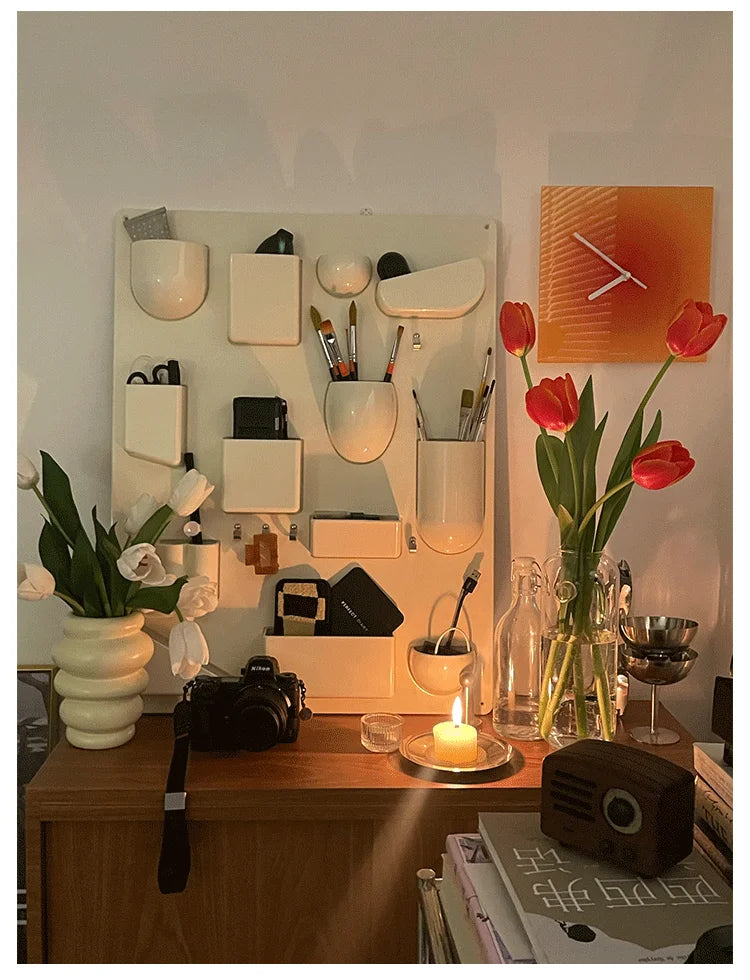 Wall-Mounted Modular Storage Organiser Board