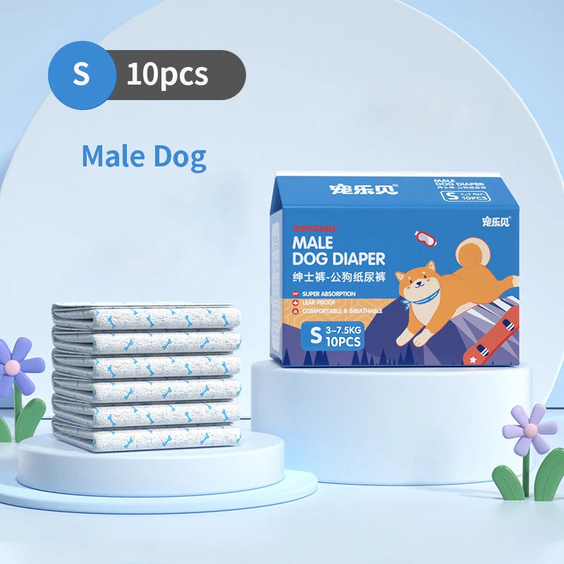 Dog Diapers – Disposable Leakproof Puppy Safety Pants