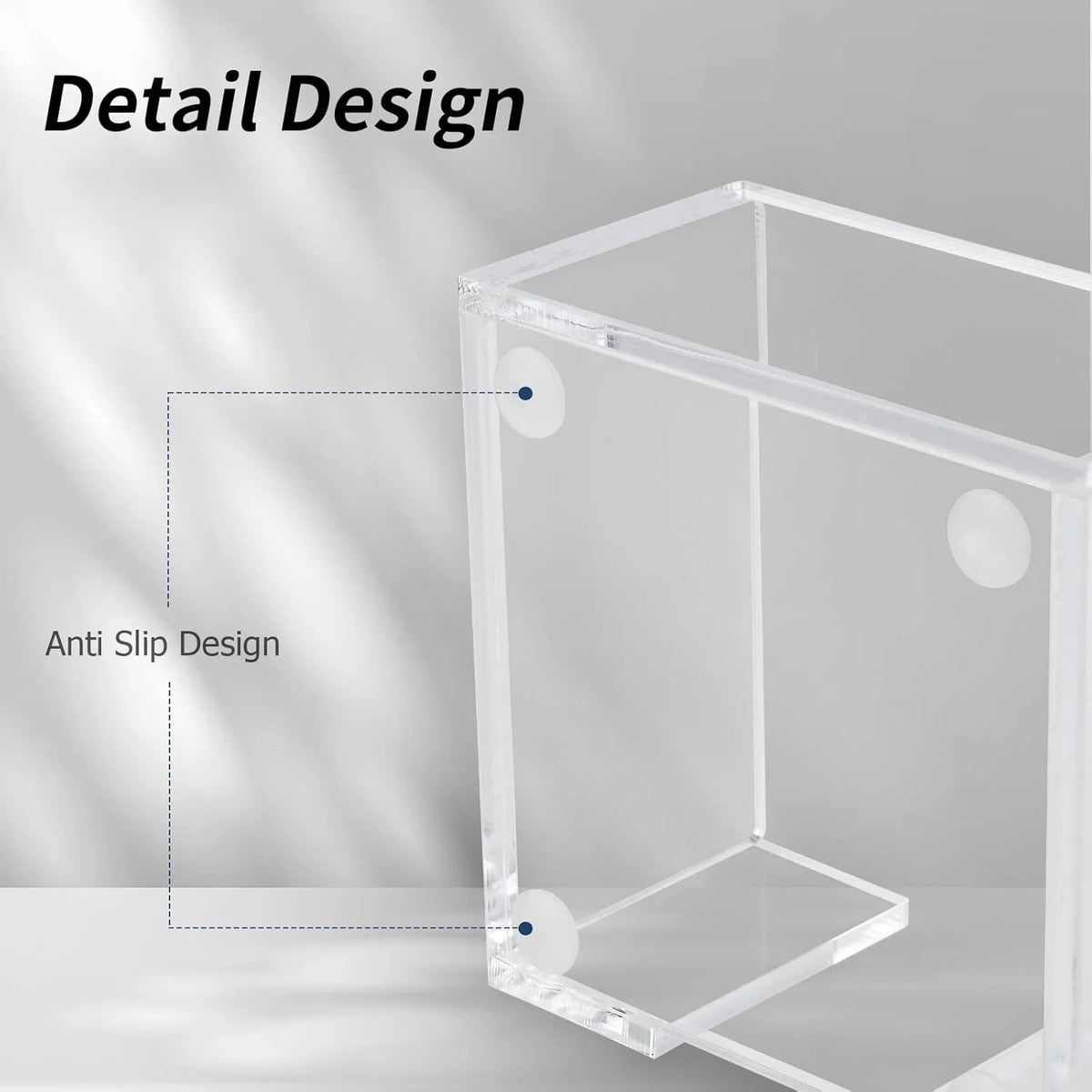 Acrylic Sticky Note Holder – 3×3 Clear Note Dispenser
