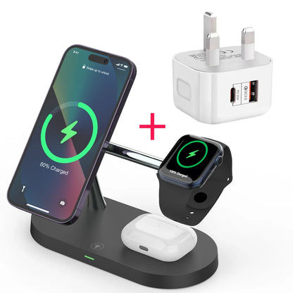 3-in-1 Magnetic Wireless Charging Station