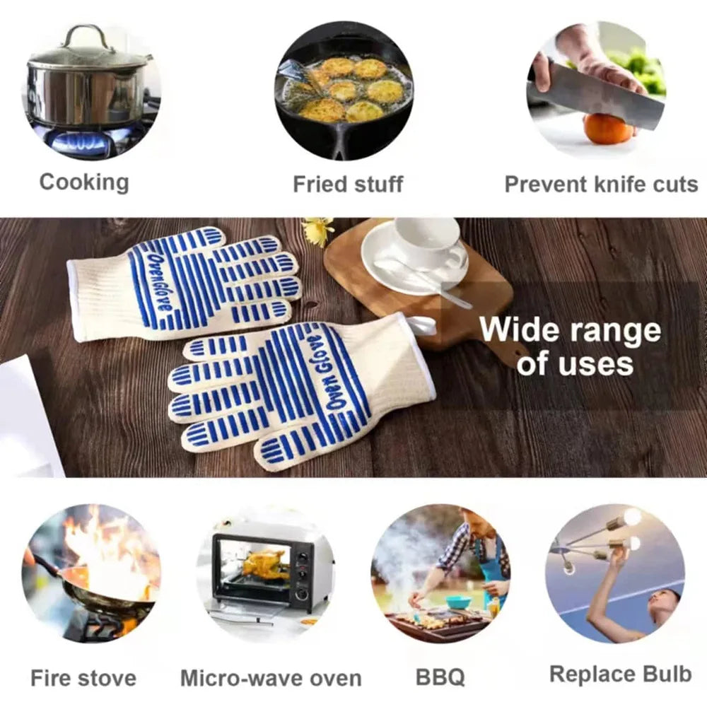 Heat-Resistant Silicone BBQ & Oven Glove