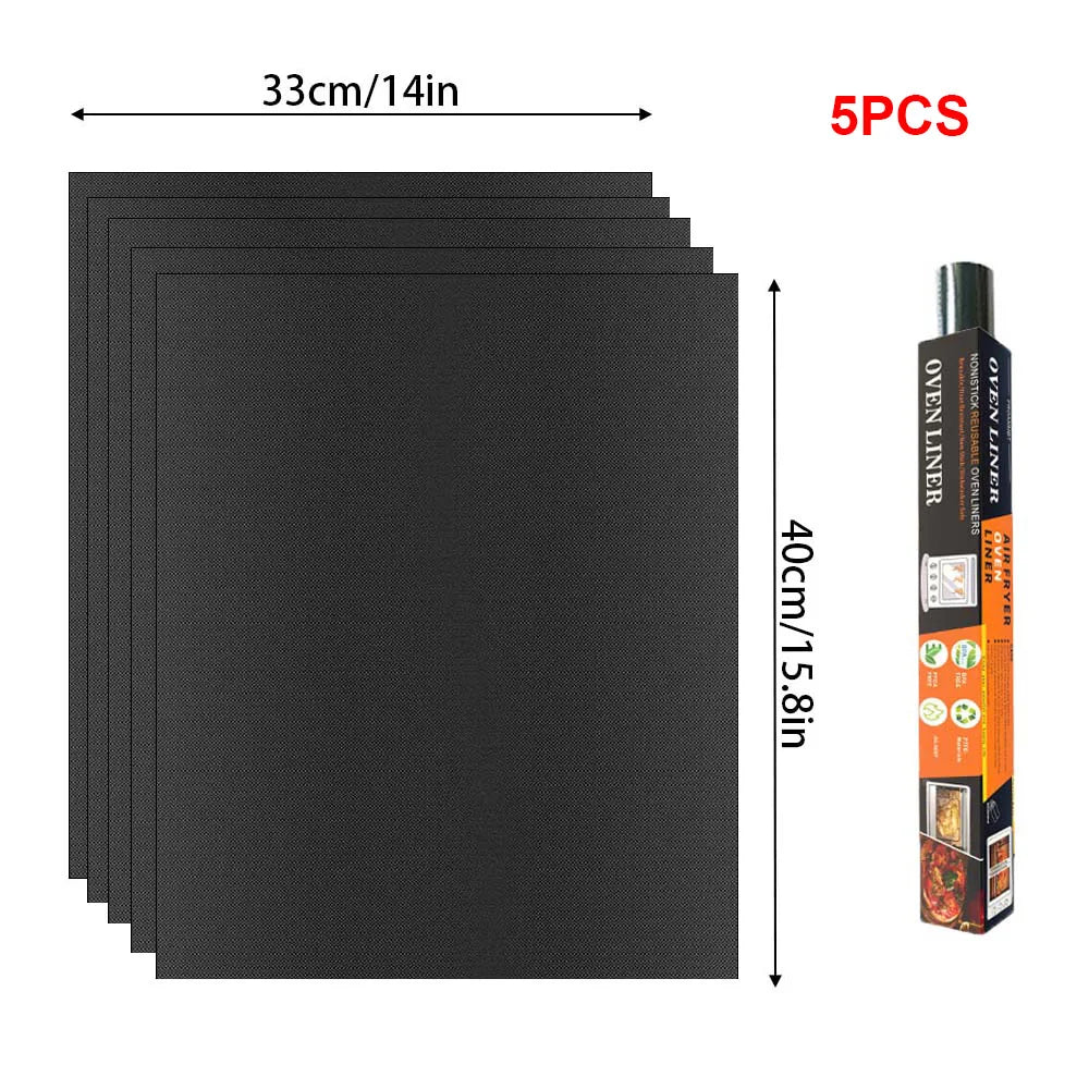 Heat Resistant Teflon Grill & Baking Mat for BBQ, Oven & Air Fryer