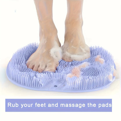 1Pc Bathroom Shower Foot Massage Mat with Non-slip Suction Cup