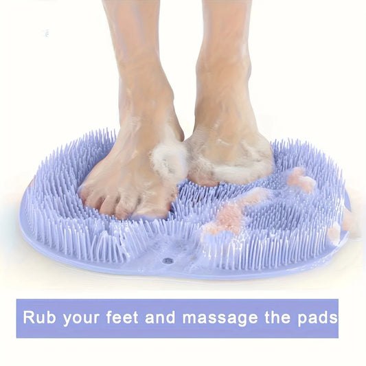 1Pc Bathroom Shower Foot Massage Mat with Non-slip Suction Cup