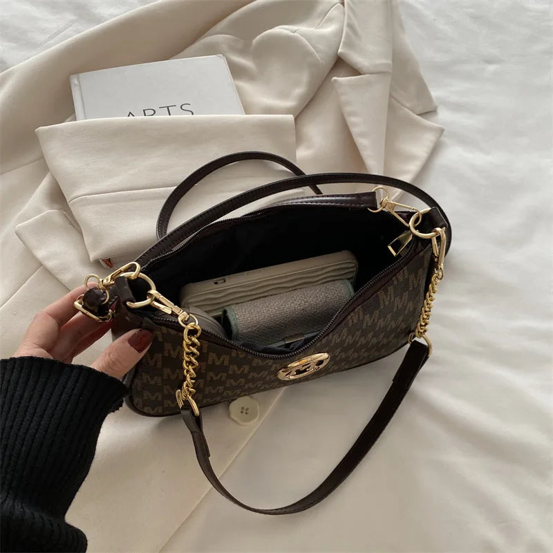 Vintage PU Leather Crossbody Satchel Bag