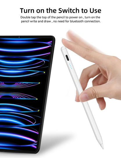 Rechargeable iPad Stylus Pen with Magnetic Attachment