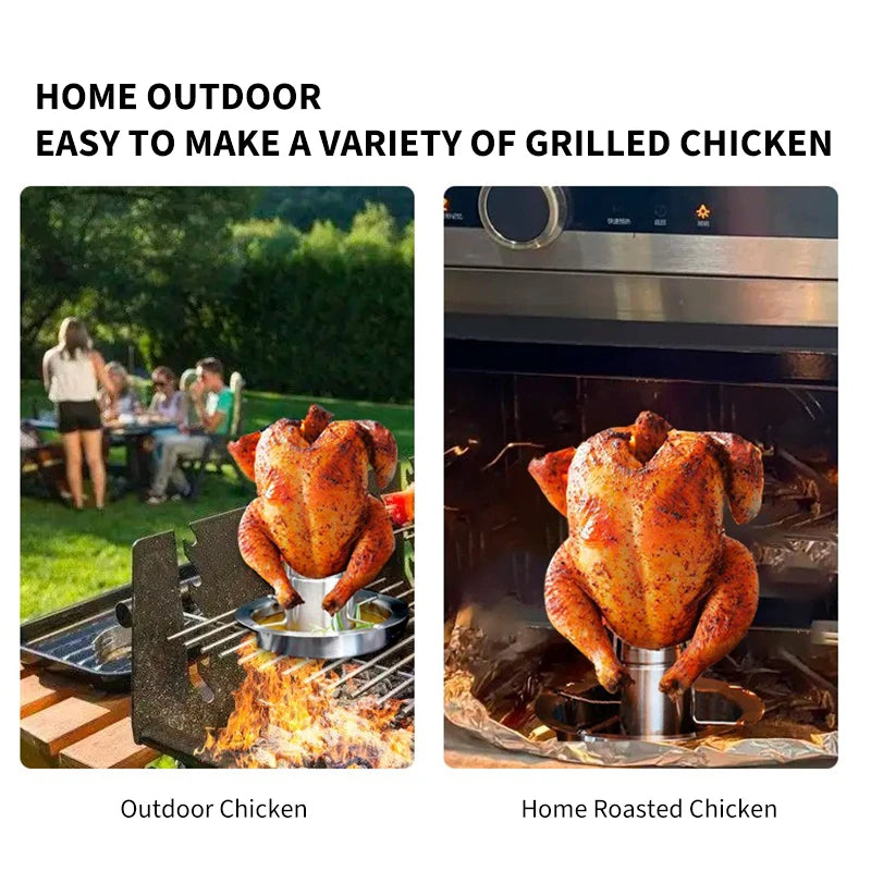 Stainless Steel Vertical Chicken Roaster Rack