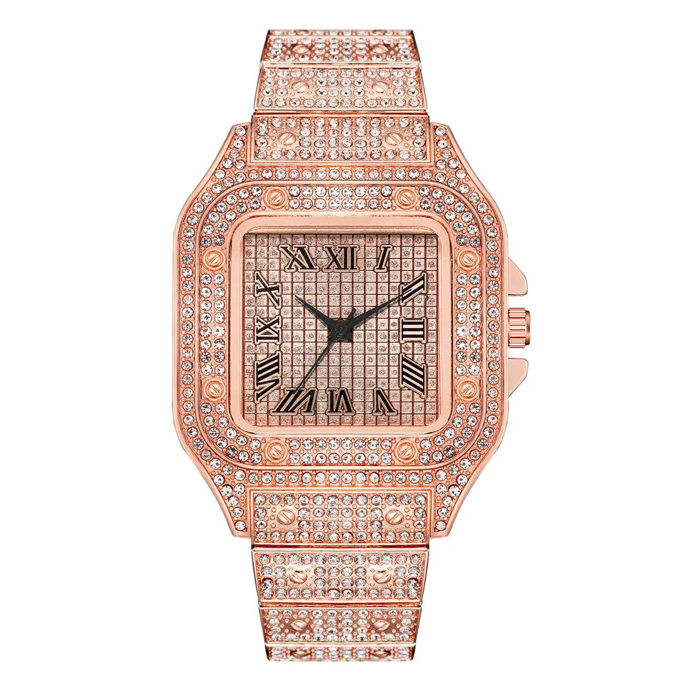 Men's Luxury Roman Numeral Quartz Business Watch