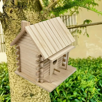 Natural Wooden Bird Nest Box
