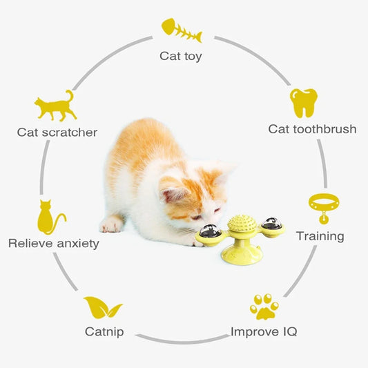 Spinning Cat Windmill Toy