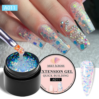 MEET ACROSS 8ML Aurora Extension Gel Polish