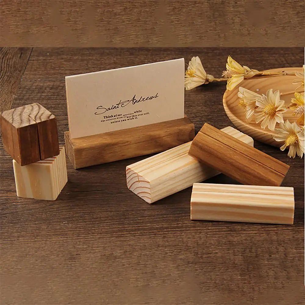 Wooden Card Display Stand