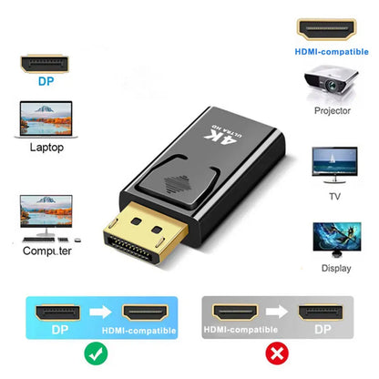 4K DisplayPort to HDMI Adapter