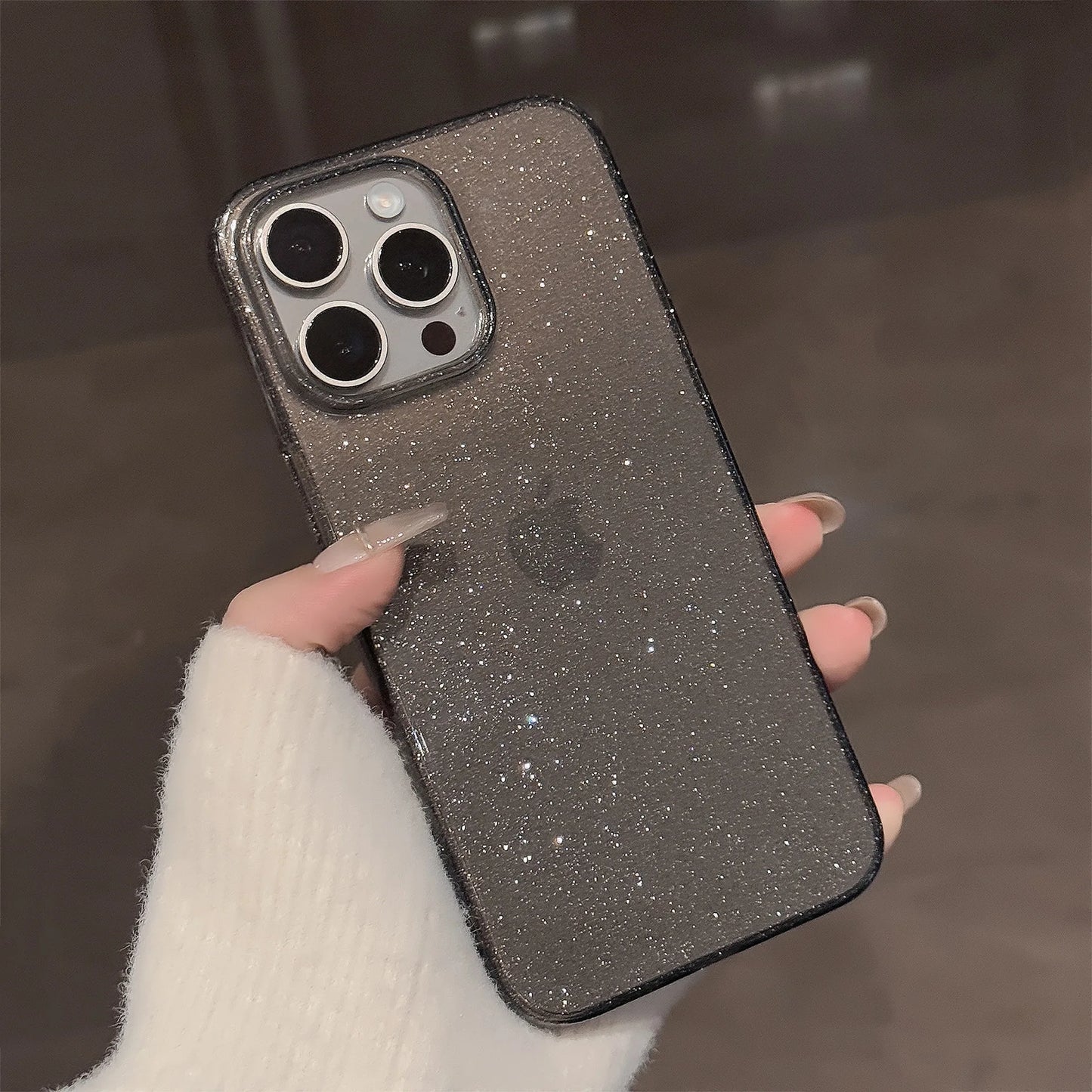 Glitter Clear iPhone Case