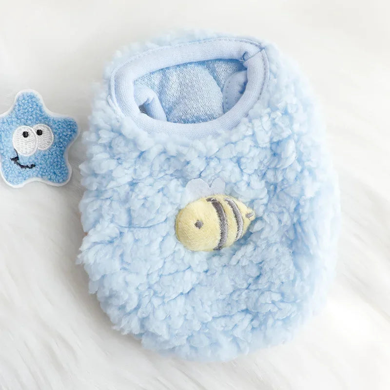 Warm Fleece Pet Clothes for Puppies & Kittens