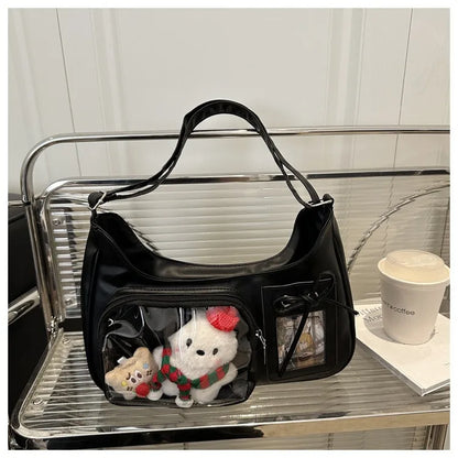 Y2K Transparent Ita Shoulder Bag