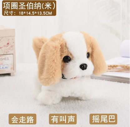 Electric Walking Barking Plush Dog Toy
