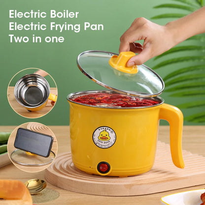 Electric Skillet Multifunctional Stew Pot 1.8L