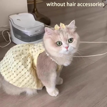 Polka Dot Princess Pet Dress for Cats & Small Dogs