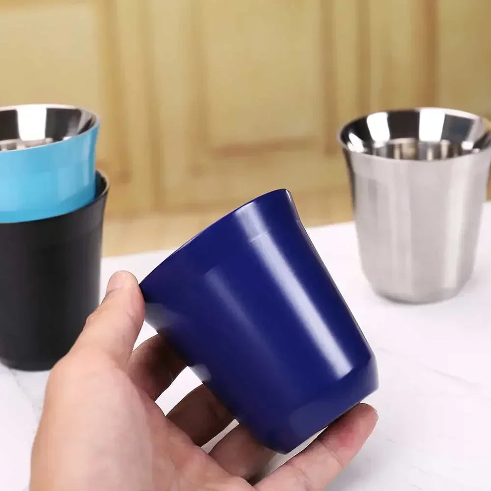 Insulated 80ml & 160ml Stainless Steel Coffee Cup