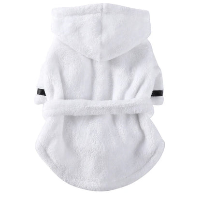 Pet Dog Bathrobe Drying Robe with Adjustable Belt