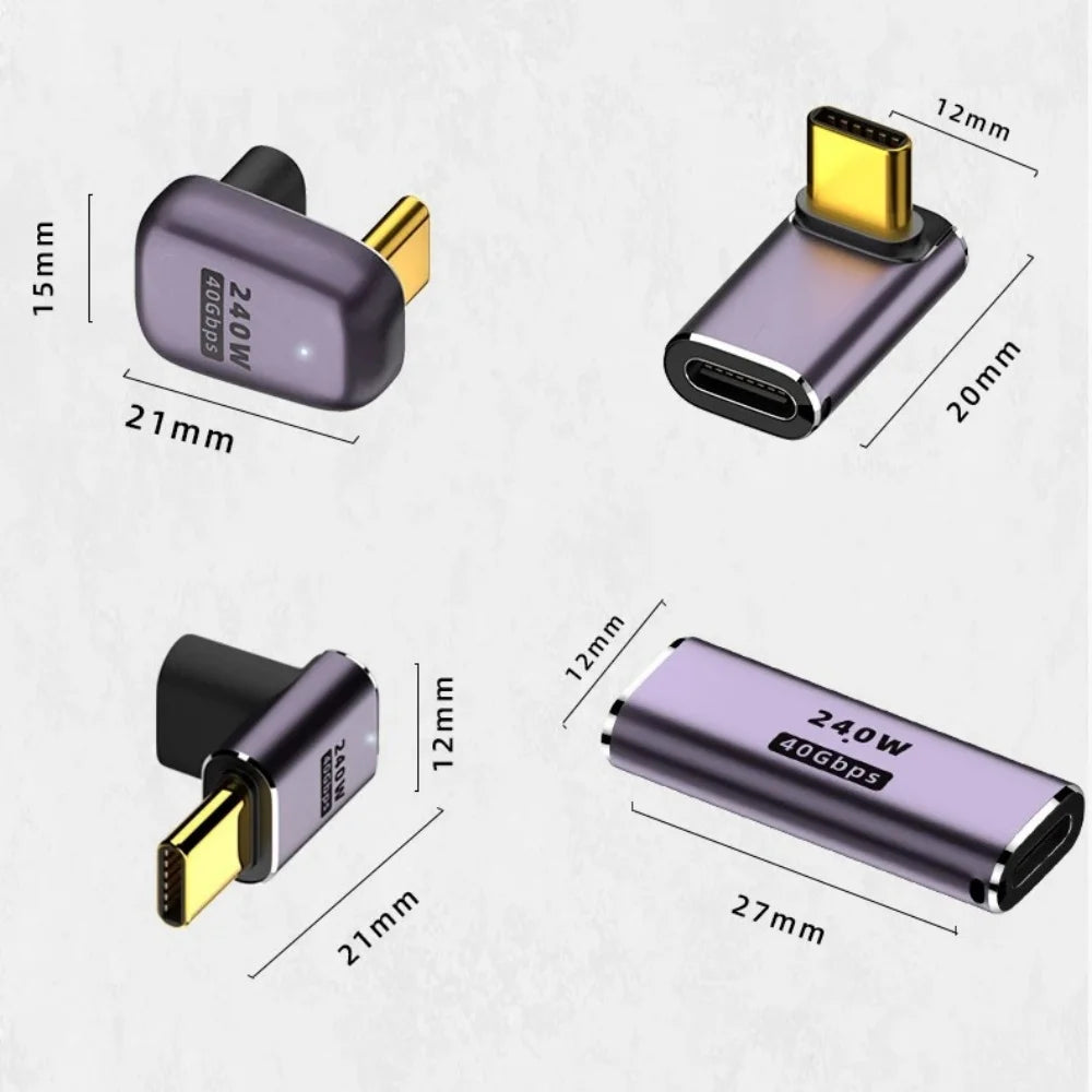 USB4 USB-C to USB-C Adapter – 240W PD, 40Gbps & 8K