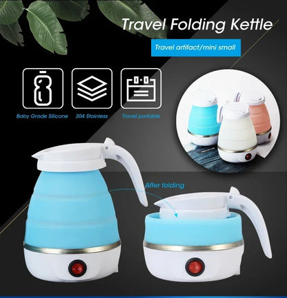 Mini Foldable 600ml Electric Kettle