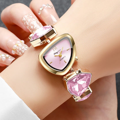 Rhinestone Bracelet Quartz Watch
