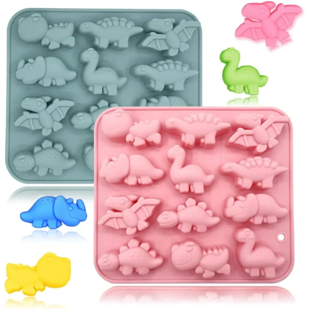 3D Dinosaur Silicone Baking Mold Tray