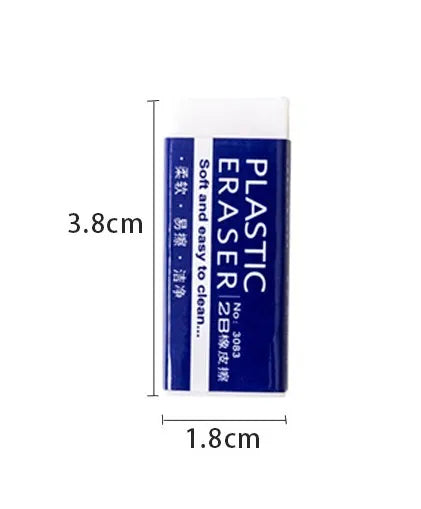 White Exam Eraser for Clean Pencil Corrections