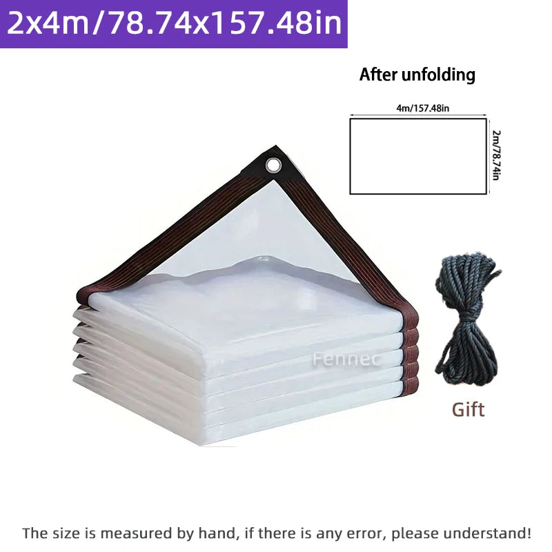 Heavy-Duty Clear Waterproof Tarpaulin