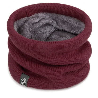 Fleece-Lined Knitted Neck Warmer