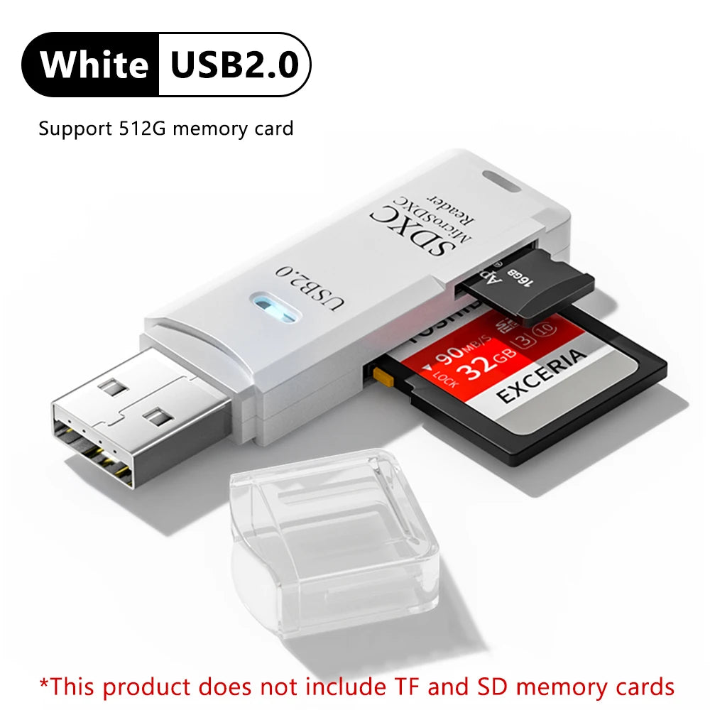 elough 2-in-1 USB SD & TF Card Reader