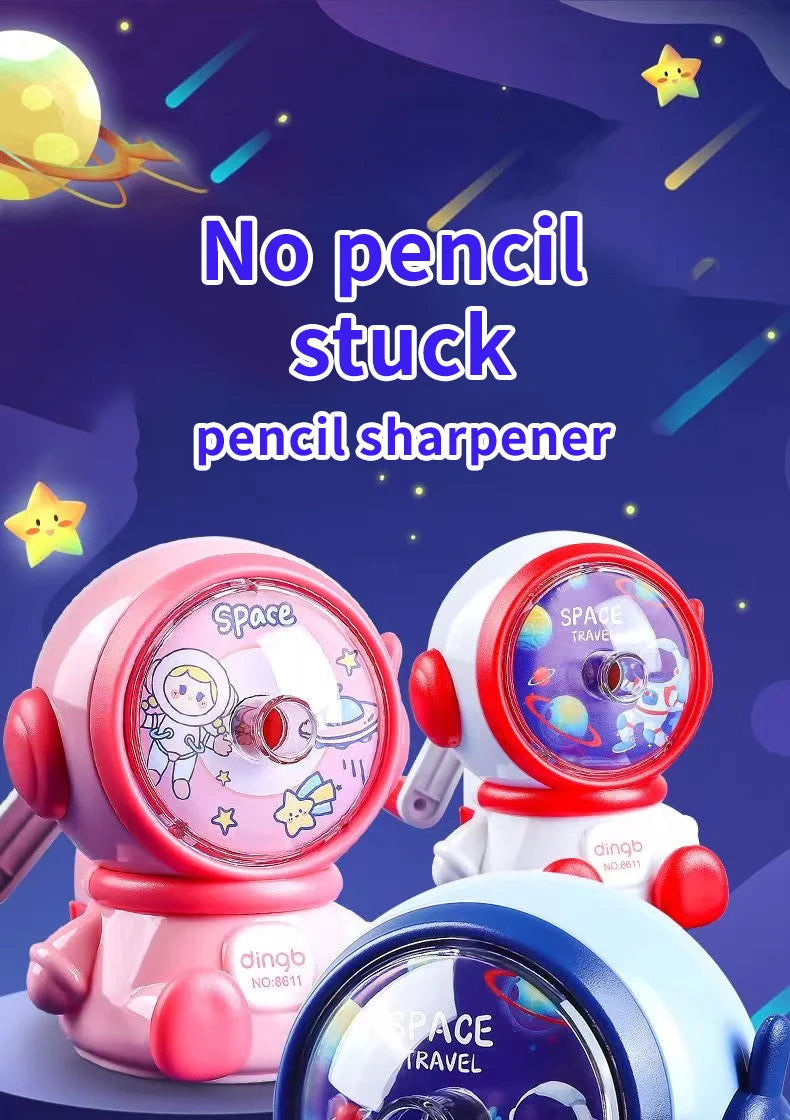 Astronaut Hand Crank Pencil Sharpener