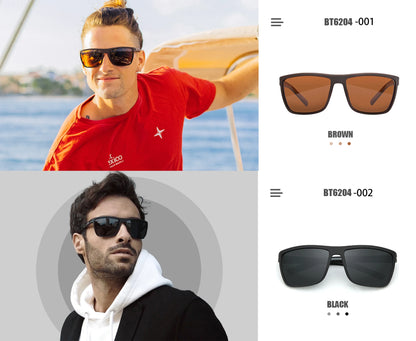 ZENOTTIC Retro Square Polarized Sunglasses