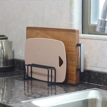 Kitchen Cutting Board Storage Rack