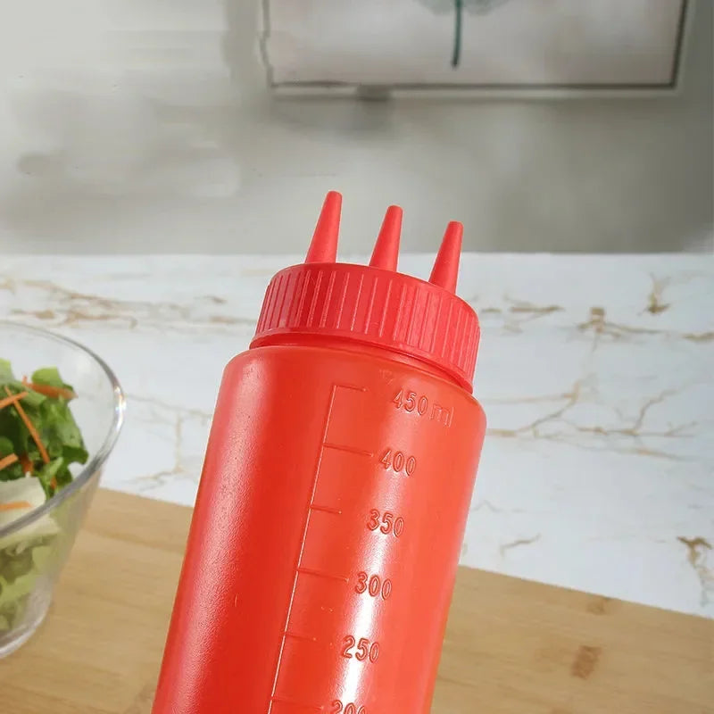 3-Hole Squeeze Condiment Bottle