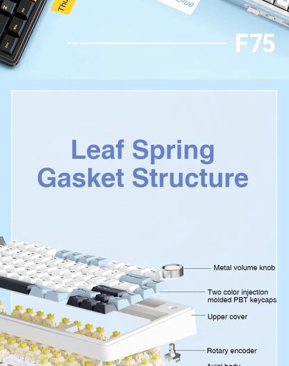 AULA F75 Tri-Mode Mechanical Gaming Keyboard