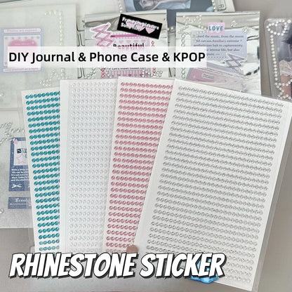 3D Diamond Pearl Rhinestone Stickers