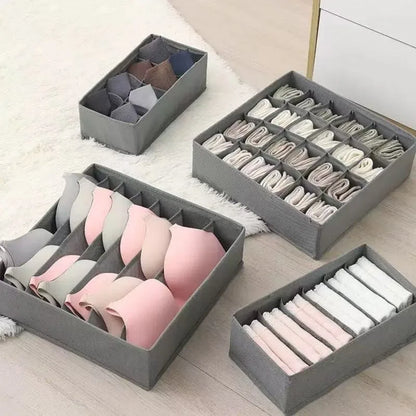 Foldable Underwear & Bra Drawer Organizer Storage Box