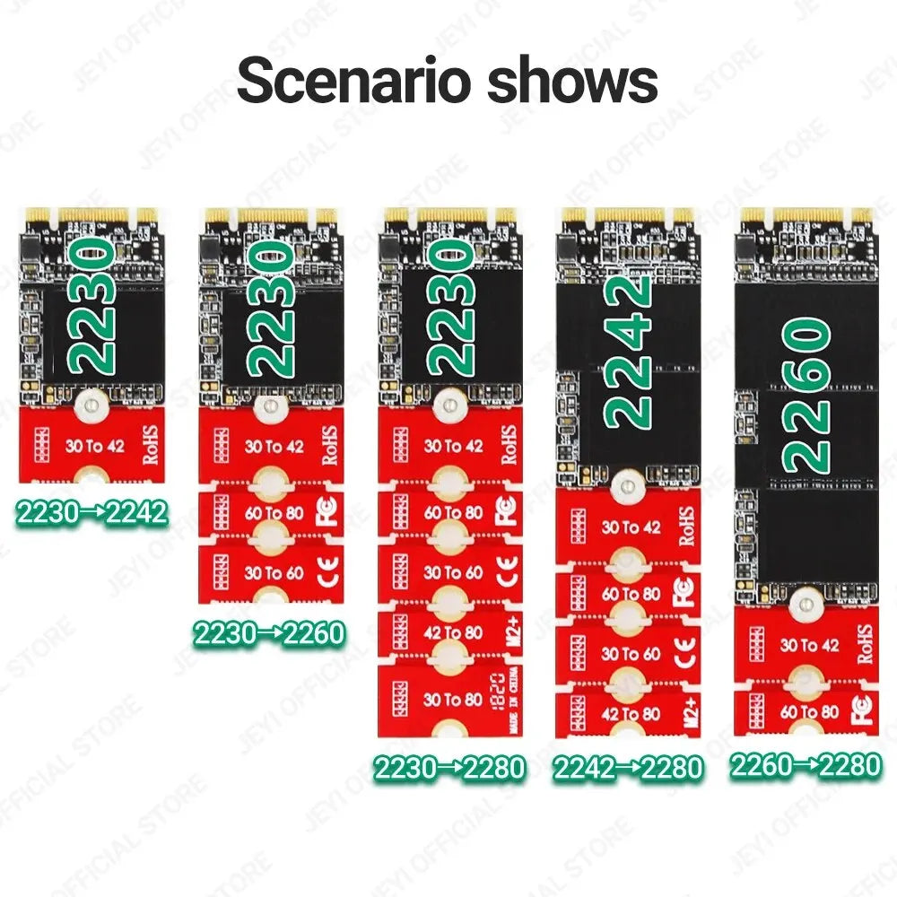 JEYI M.2 NVMe SSD Extension Bracket Adapter