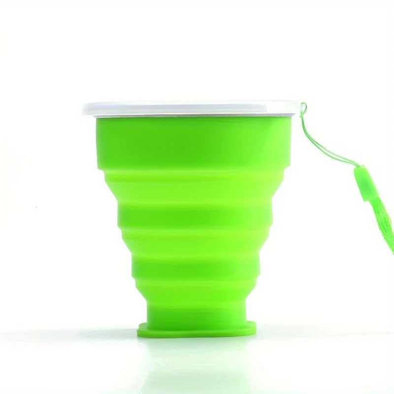 Collapsible Silicone Travel Cup with Lid