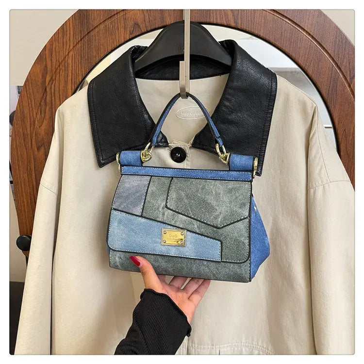 Minimalist Leather Crossbody Tote Bag